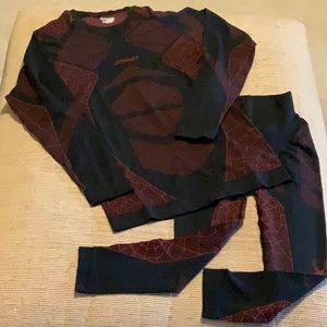 Spyder BASELAYER SET SEAMLESS (Blk/Red)